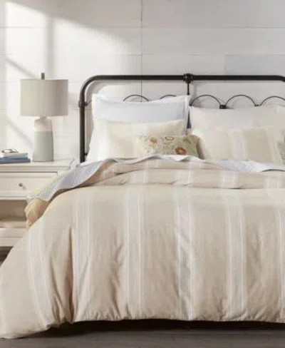 Charter Club Clifton Stripe Comforter Sets Exclusively At Macys In Flax