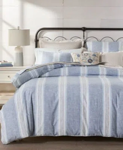 Charter Club Clifton Stripe Comforter Sets Exclusively At Macys In Flax