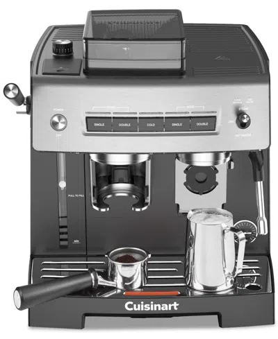 Cuisinart Espresso Bar Grind & Brew Espresso Machine, Em-640 In Black And Stainless