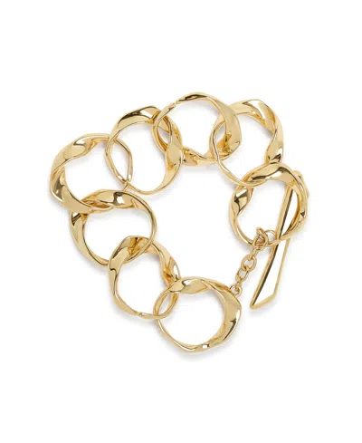Robert Lee Morris Soho Sculpted Link Bracelet In Gold