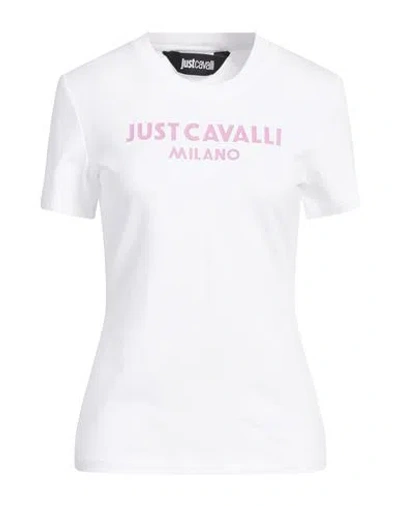 Just Cavalli Logo-print Round-neck T-shirt In White