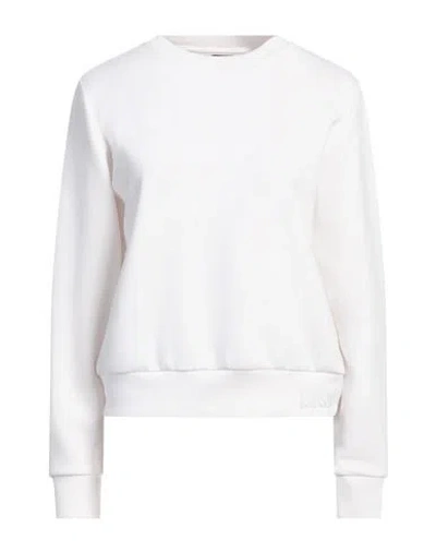Colmar Woman Sweatshirt White Size L Modal, Polyester, Elastane In White