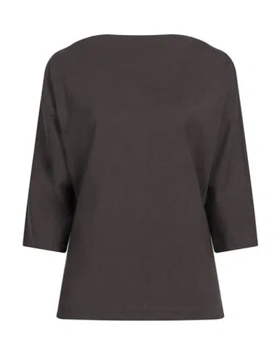 P.a.r.o.s.h P. A.r. O.s. H. Woman Top Dark Brown Size Xs Virgin Wool, Elastane In Brown