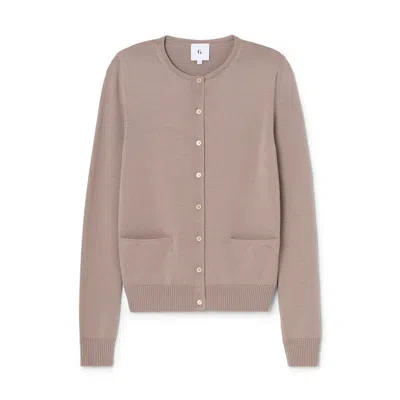 G. Label By Goop Parker Cardigan In Stone Gray