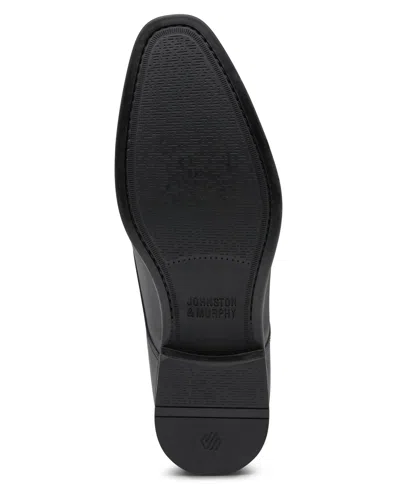 Johnston & Murphy Men's Landry Embossed Cap Toe Shoe In Black