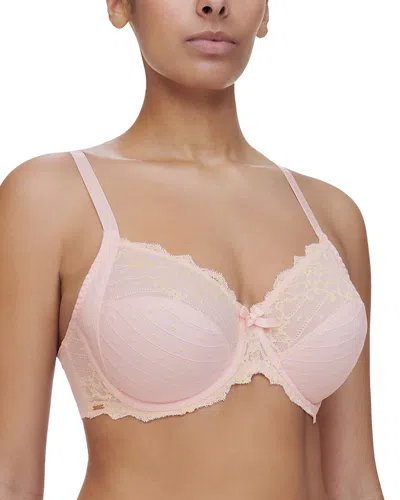 Chantelle Rive Gauche Full Coverage Unlined Bra In Waterlily Pink/sunflower Bico