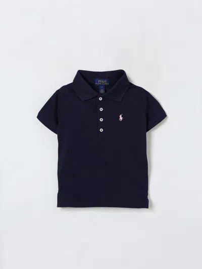 Polo Ralph Lauren Girl's Logo Embroidered Short-sleeve Polo Shirt In Navy