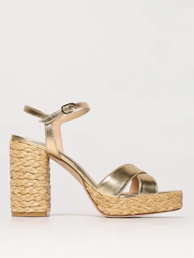 Stuart Weitzman Leather Women's Platforms In Gold