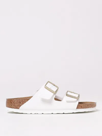 Birkenstock Arizona Big Buckle Leather Slides With Buckle In Neutral