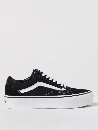Vans Old Skool Platform Women's Low Shoe Black/white In Schwarz 1