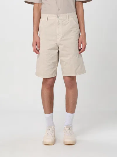 Carhartt Beige Single Knee Shorts In Natural