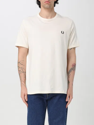 Fred Perry Classic Crew Neck Tee In White