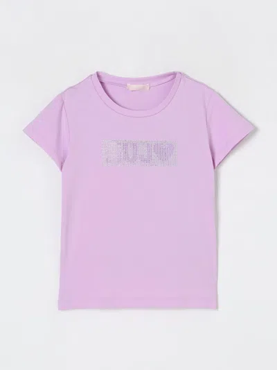 Liu •jo T-shirt Liu Jo Kids Color Lilac In Lila
