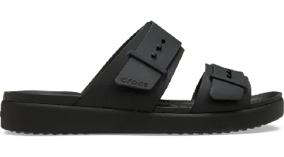 Crocs Brooklyn Bucle Low Low Buckle-strap Sandals In Black