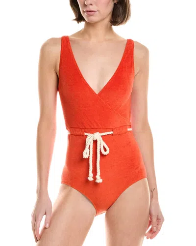 Lisa Marie Fernandez Lis Marie Fernandez Yasmin Maillot One-piece In Orange