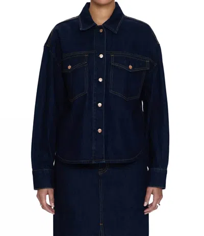Pistola Mandy Oversize Denim Shirt Jacket In Multi