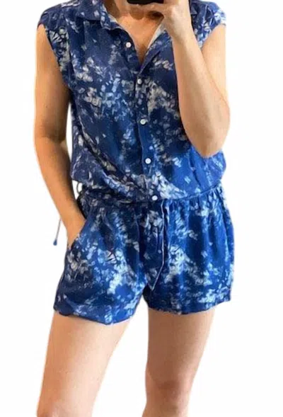 Sundays Tie Dye Romper In Blue In Blue