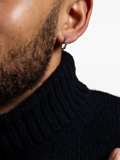 Dower & Hall Lumiere Hoop Earrings In Silver