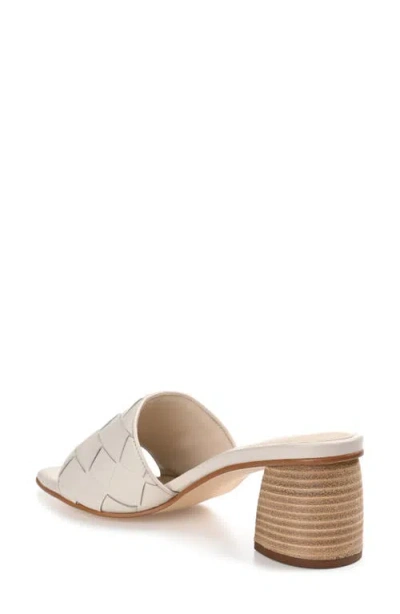 Journee Signature Women's Kellee Woven Block Heel Sandals In Bone