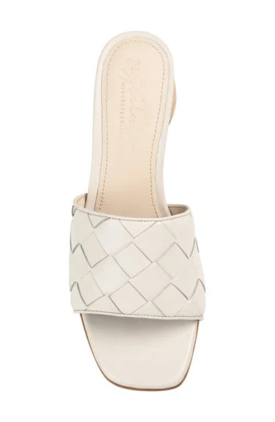 Journee Signature Women's Kellee Woven Block Heel Sandals In Bone