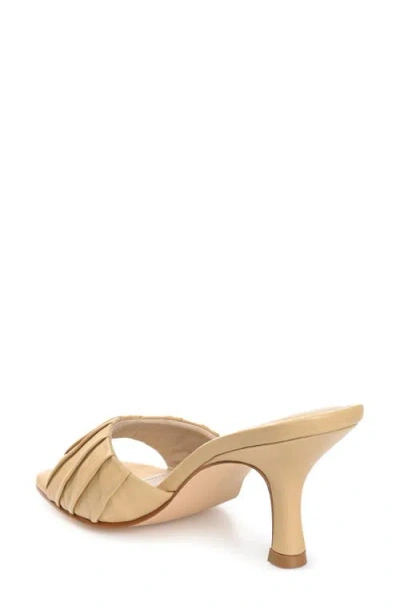 Journee Signature Juliette Womens Square Open Toe Stiletto Heel Pumps In Tan