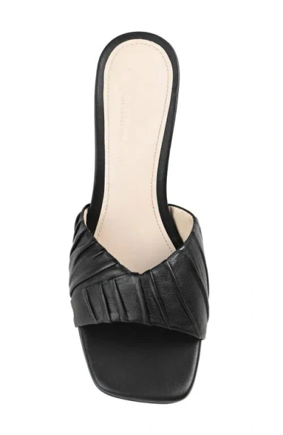 Journee Signature Women's Juliette Leather Open Toe Dress Sandals In Black