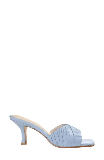 Journee Signature Women's Juliette Leather Open Toe Dress Sandals In Blue