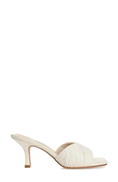 Journee Signature Women's Juliette Leather Open Toe Dress Sandals In Bone