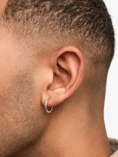 Dower & Hall Medium Nomad Hoops In Silver