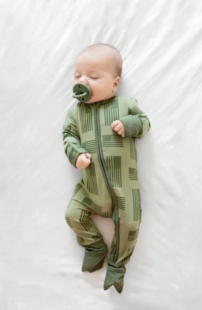 Laree + Co Kolton Convertible Footie In Green