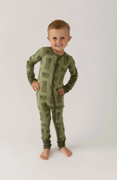 Laree + Co Kolton Convertible Footie In Green