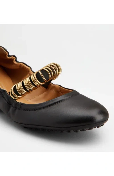 Tod's Leather Ballet Flats In Black