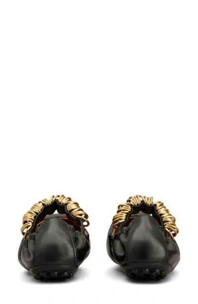 Tod's Leather Ballet Flats In Black