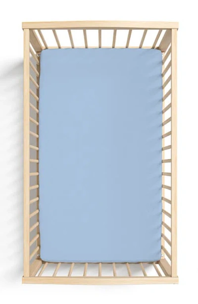 Laree + Co Lillian Crib Sheet In Trisomy 18 Blue