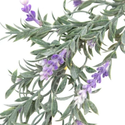 Northlight Pre-lit Battery Operated Ombre Lavender Spring Wreath In White