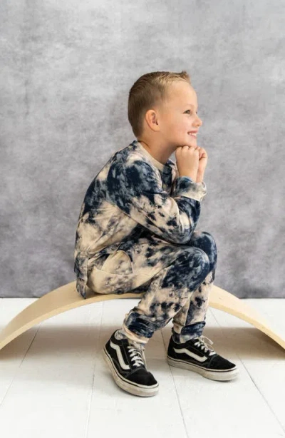 Laree + Co Tie-dye Jogger Set In Blue