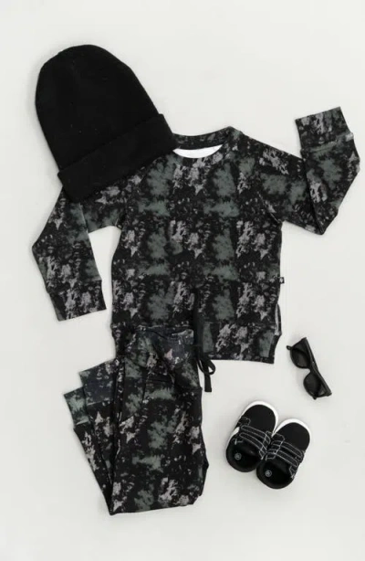 Laree + Co Tie-dye Jogger Set In Onyx