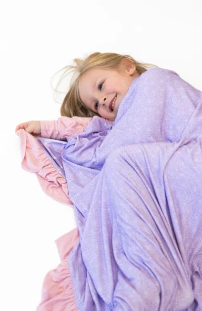 Laree + Co Lillian Ballerina Ruffle Convertible Footie In Ballerina