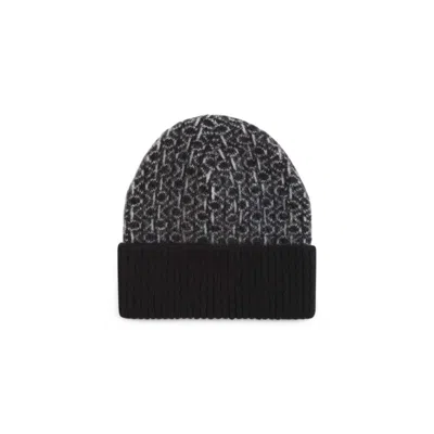 Calvin Klein Black Alpaca Hat In Black