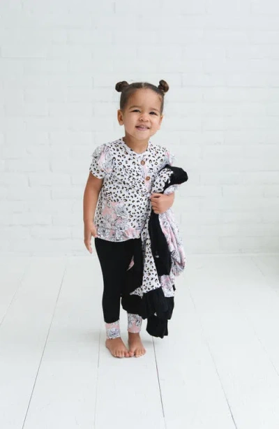 Laree + Co Allie Peplum & Legging Set In Black