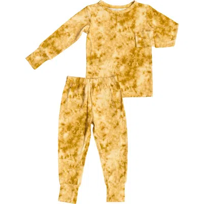 Laree + Co Tie-dye Jogger Set In Mustard