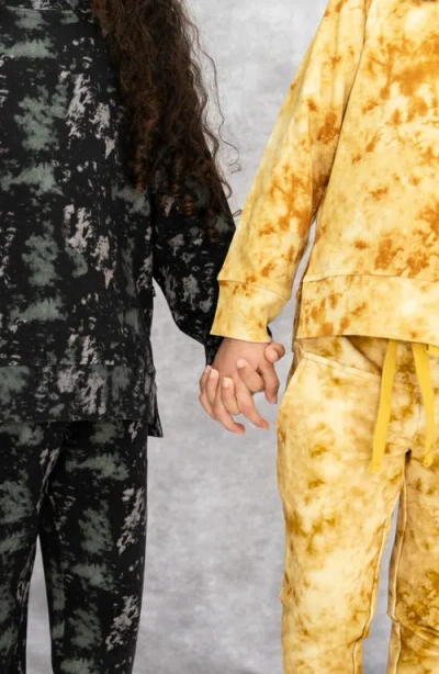 Laree + Co Tie-dye Jogger Set In Mustard
