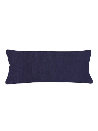 Anaya So Soft Linen Pillow With Down Insert In Luxe Blue
