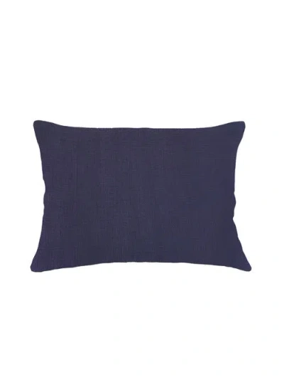 Anaya So Soft Linen Pillow With Down Insert In Luxe Blue