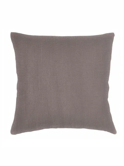 Anaya So Soft Linen Pillow With Down Insert In Taupe