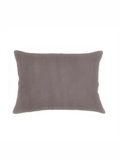 Anaya So Soft Linen Pillow With Down Insert In Taupe