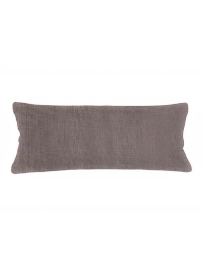 Anaya So Soft Linen Pillow With Down Insert In Taupe