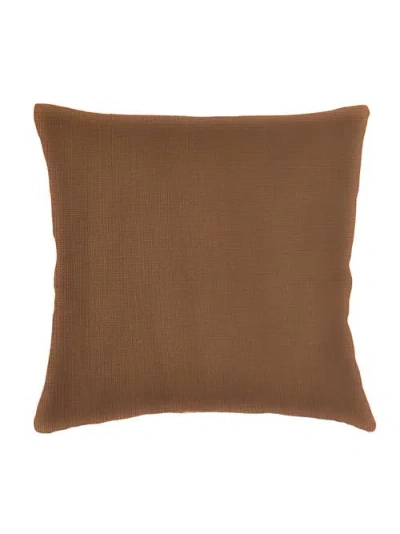 Anaya So Soft Linen Pillow With Down Insert In Caramel