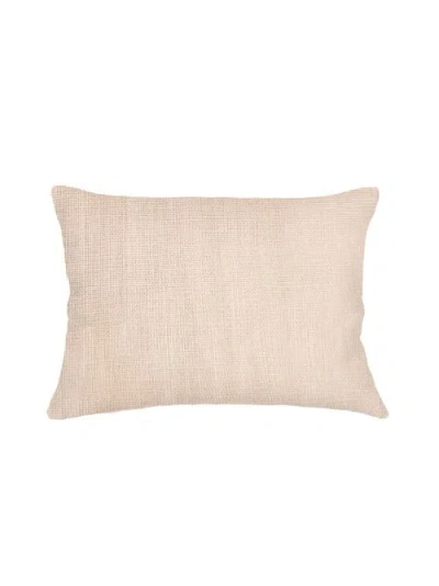 Anaya So Soft Linen Pillow With Down Insert In Sandy Beige