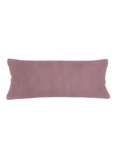 Anaya So Soft Linen Pillow With Down Insert In Mauve